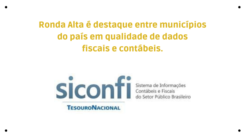 Ronda Alta fica em 3º lugar em ranking nacional de municípios e em 1º lugar entre os municípios da microrregião em qualidade de informação contábil e fiscal.